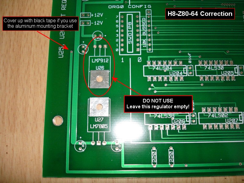 H8-Z80-64 Correction